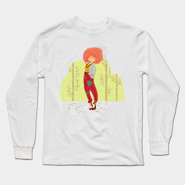 the brave Long Sleeve T-Shirt by Fatemeh.art